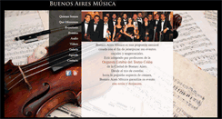 Desktop Screenshot of buenosairesmusica.com